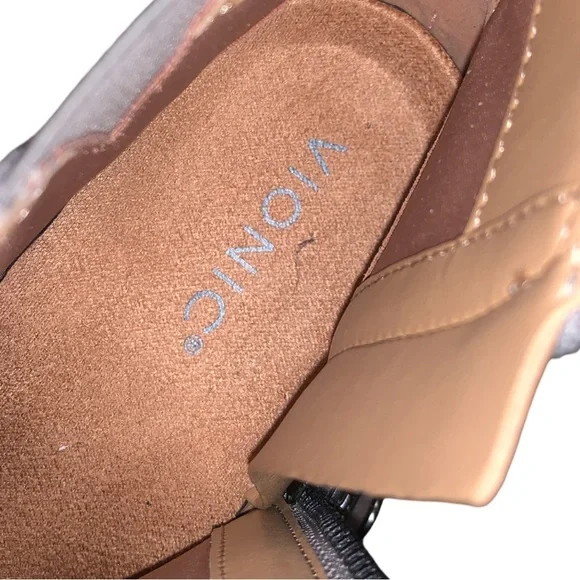Vionic Hazel 8 Zip Up Suede Ankle Boots Builtin Arch Support Orthotic Insole NEW - Picture 6 of 7